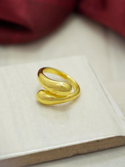 Niscka 24k Gold Plated Anti-Tarnish Snake Ring