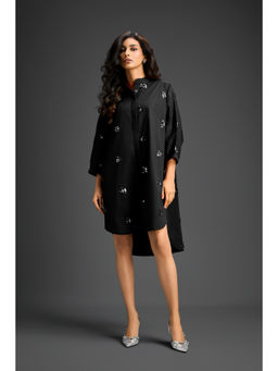 Deepika Arora - Womens Embellished Black Dress