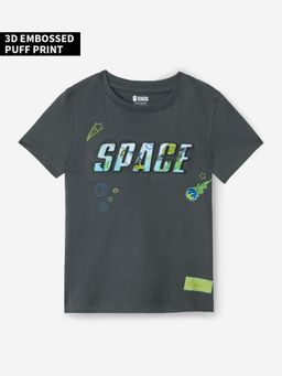 The Souled Store - Originals: Space Wanderer Boys Grey Oversized T-shirt