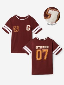 The Souled Store - Official Harry Potter: Gryffindor Boys Maroon T-shirt