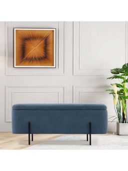 Doe Buck - Santrell Storage Bench In Boucle Fabric