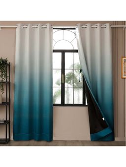 Story@Home - 242 Cm (8 Ft) Shower Polyester Blackout Solid Curtains (Pack Of 2)