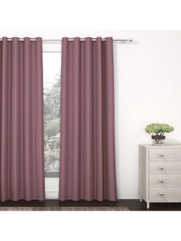 Story@Home - 242 Cm (8 Ft) Shower Polyester, Silk Blackout Single Solid Curtain
