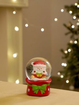 Little Surprise Box - Santa With A Bell Mini Colourful Led Dome, Christmas Table Decor