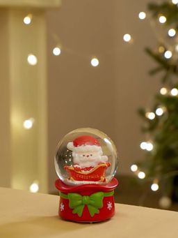 Little Surprise Box - Santa In His Sledge Mini Colourful Led Dome, Christmas Table Decor