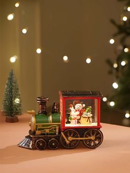Little Surprise Box - Mini Santa Mini Train With Led Light And Music Christmas Table Decor