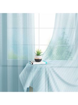 Story@Home - 152 Cm (5 Ft) Window Polyester Transparent Solid Curtains (Pack Of 2)