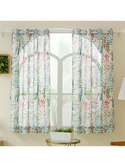 Story@Home - 152 Cm (5 Ft) Window Polyester Transparent Nature Curtains (Pack Of 2)