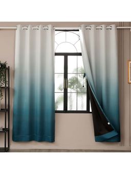 Story@Home - 152 Cm (5 Ft) Window Polyester Blackout Solid Curtains (Pack Of 2)