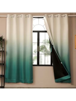 Story@Home - 152 Cm (5 Ft) Window Polyester Blackout Solid Curtains (Pack Of 2)