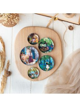 Ritualistic - Multi-Color Slice Of Life Art Fridge Magnets (Pack of 5)