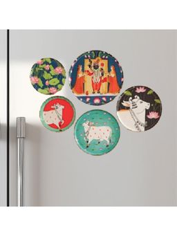 Ritualistic - Multi-Color Pichwai Fridge Magnets (Pack of 5)