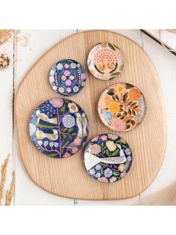 Ritualistic - Multi-Color Kashmiri Art Fridge Magnets (Pack of 5)