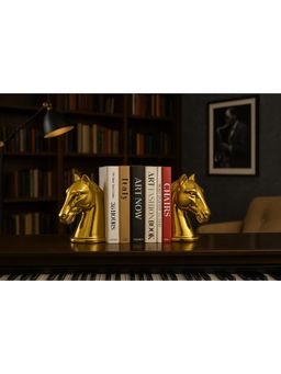 Acad Home - Gold Strength In Grace- Sculpture Bookend