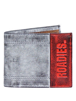 Justanned - Grey & Red Treated Mens Wallet