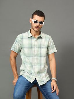 Club York - Men Green collar neck Shirt
