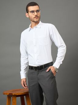 Club York - Men White collar neck Shirt