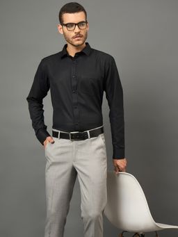 Club York - Men Black collar neck Shirt