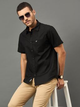 Club York - Men Black collar neck Shirt