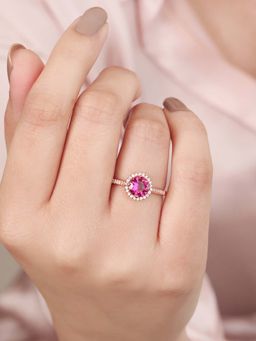 Zavya - Rose Radiance Harmony Gold-Plated 925 Sterling Silver Ring