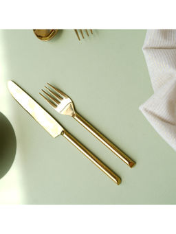 Amalfiee Ceramics - Hiraeth Gold Fork Set of 4