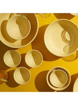 Amalfiee Ceramics - Handmade Pinacolada Dinner Set of 28 Pcs