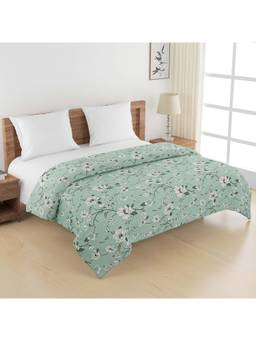 Swayam - Pure Cotton Double Bed Ac Comforter-Green