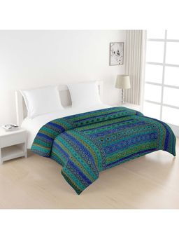 Swayam - Pure Cotton Double Bed Ac Comforter-Blue