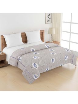 Swayam - Roto Cotton Double Bed Ac Comforter-Grey