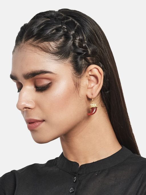 Ajio Fabindia Silver Earrings Dangle Earrings Fabindia Gold Plated