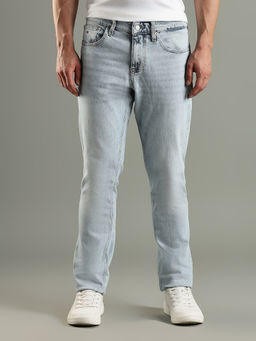 Tommy Hilfiger - Blue Heavy-Wash Slim Fit Mid Rise Jeans