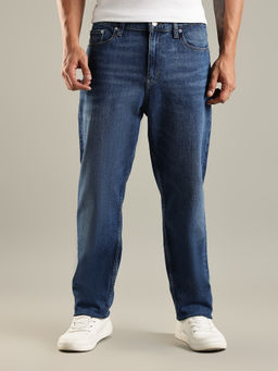 Tommy Hilfiger - Blue Light-Wash Relaxed Fit Mid Rise Jeans