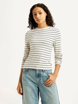 Levi's - White Stripes Full Sleeves T-Shirt