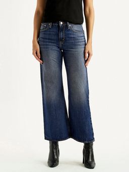 Levi's - Blue Solid/Plain Boot Cut Jeans