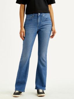 Levi's - Blue Solid/Plain Boot Cut Jeans