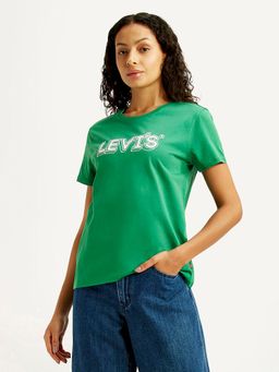 Levi's - Green Typography Half Sleeves T-Shirt