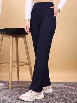 Tikhi Imli - Blue Stripes Straight Casual Pant