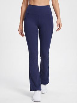 Tikhi Imli - Blue Solid/Plain Flared Casual Pant