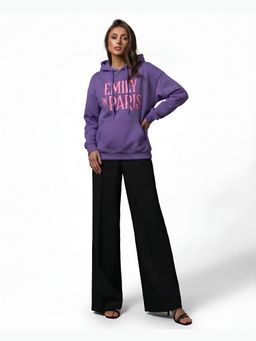 The Clothing Factory - Emily In Paris Printed Oversized Hoodie