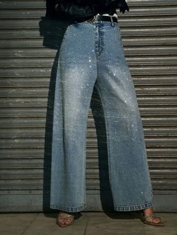 The Clothing Factory - Blue Crystal Mist Denim Jeans