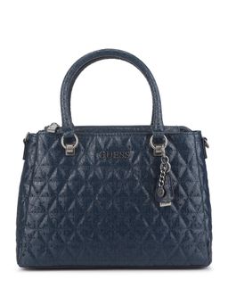 Guess - Wessex Triple Cmprtmnt Satchel Navy Blue Satchels