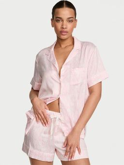 Victoria's Secret - Signature Satin Shirt with Shorts