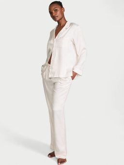 Victoria's Secret - Glazed Satin Long Shirt with Pyjama