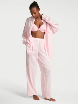 Victoria's Secret - Modal-Cotton Eyelet Shirt with Pyjama (L)
