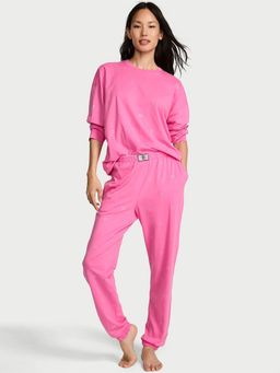 Victoria's Secret - 100% Cotton Shine T-shirt with Joggers (2XL)