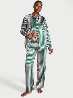 Victoria's Secret - Signature Satin Oversized Shirt with Pyjama