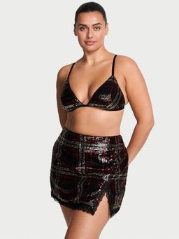 Victoria's Secret - Very Sexy Sequin Tartan Bralette with Skirt