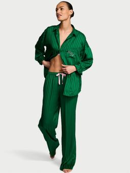 Victoria's Secret - Signature Satin Oversized Long Pyjama