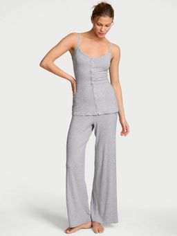 Victoria's Secret - SoSoft Modal Wide-Rib Button-Front Camisole with Pant (XL)