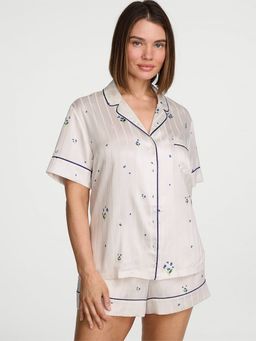 Victoria's Secret - Signature Satin Shirt with Shorts